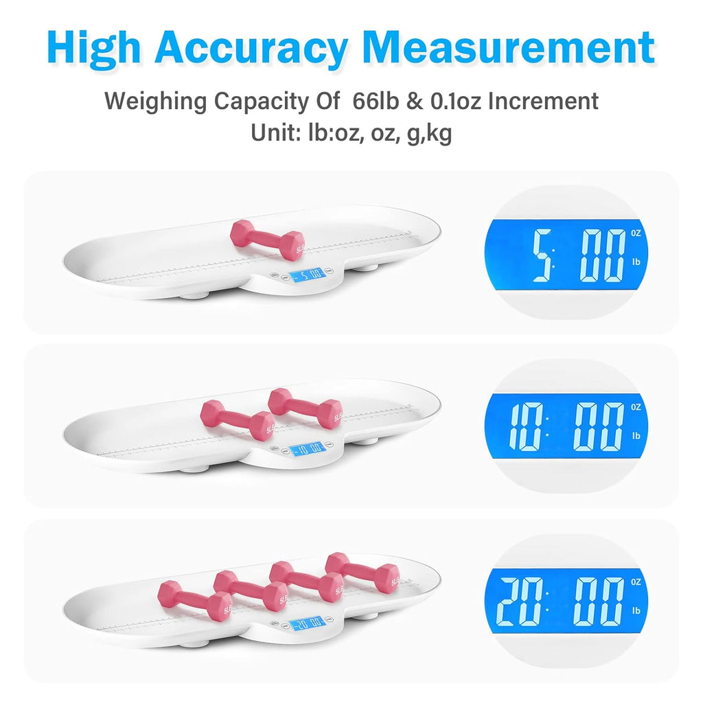 Digital Weighing Scale with Hold Function, LCD Display, Pack of 2 N138146