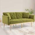 Velvet Sofa with Metal Feet L66555