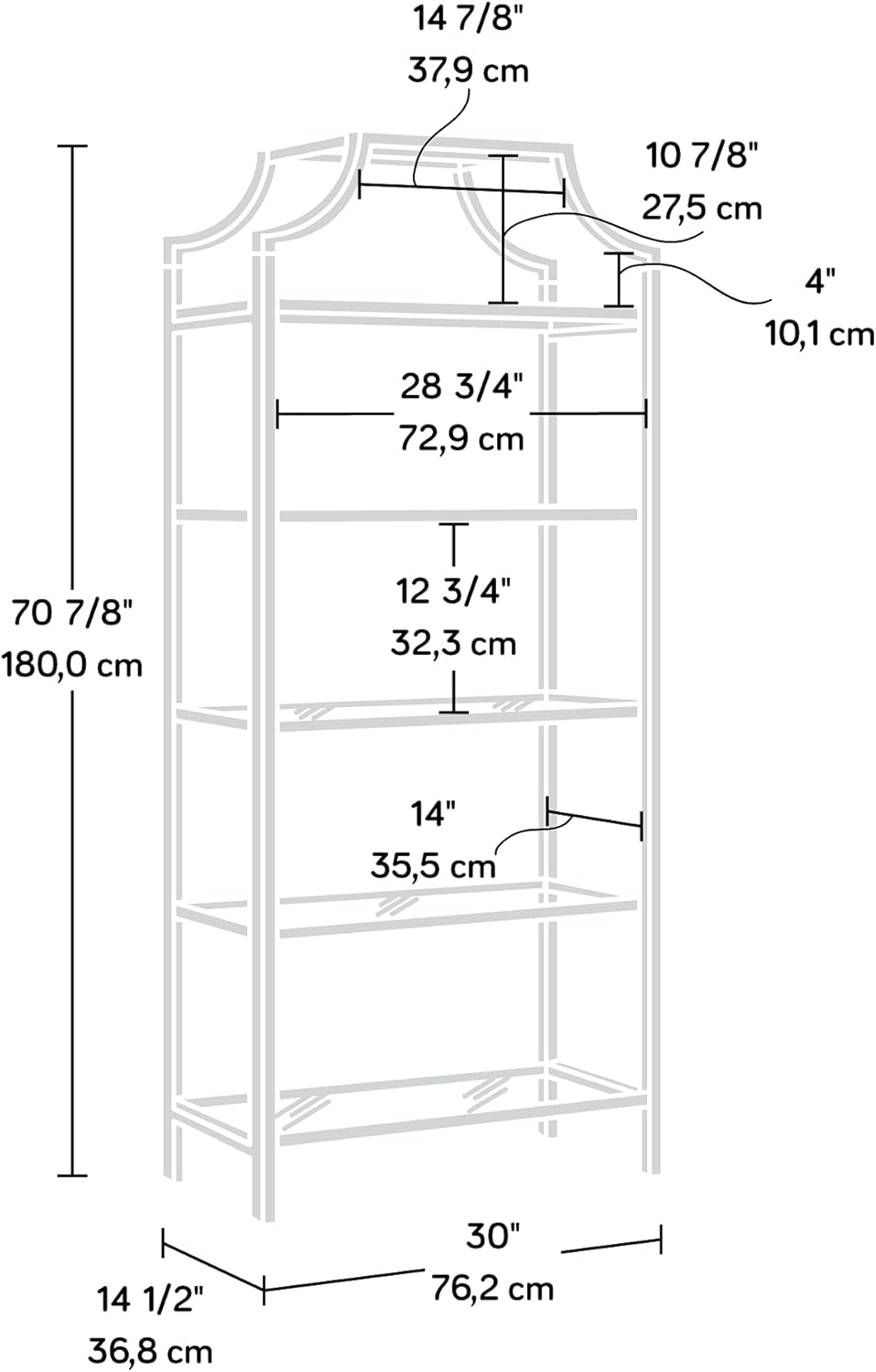 White Bookcase Z232788