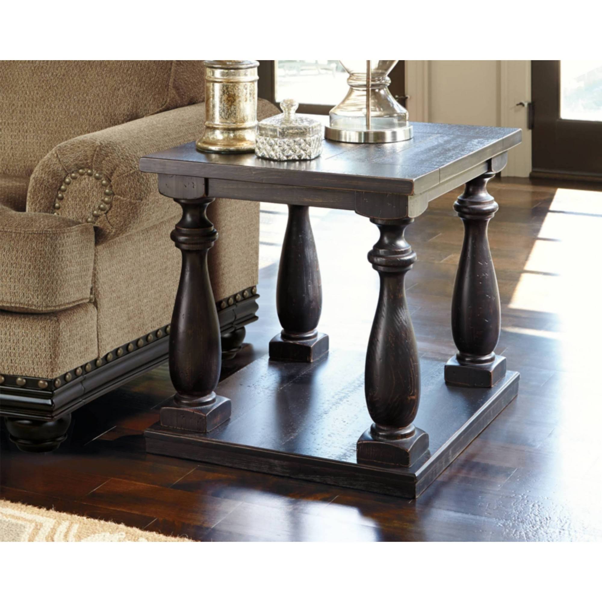 Black Rectangular End Table X2822