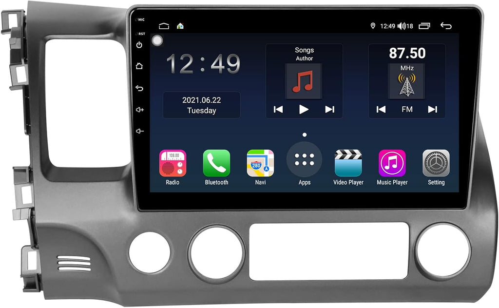Car Stereo with Carplay and Android Auto, Touchscreen Car Audio Receiver L46842