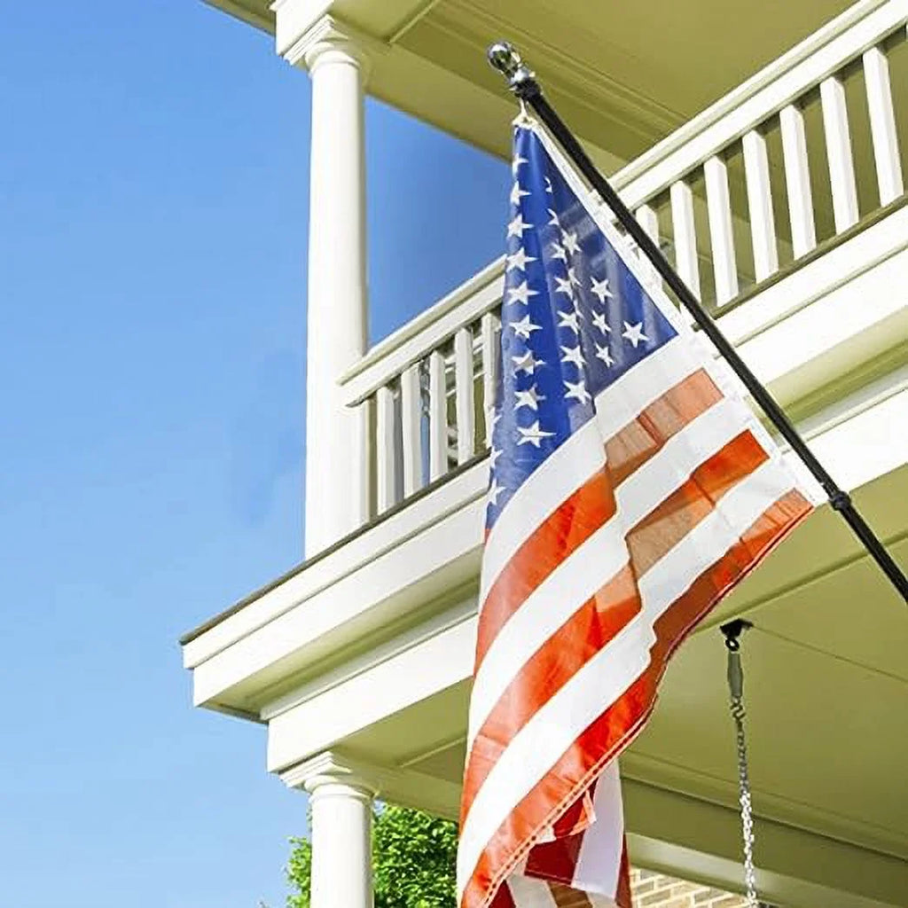 Black Wall Mount Flag Pole Kit B262416