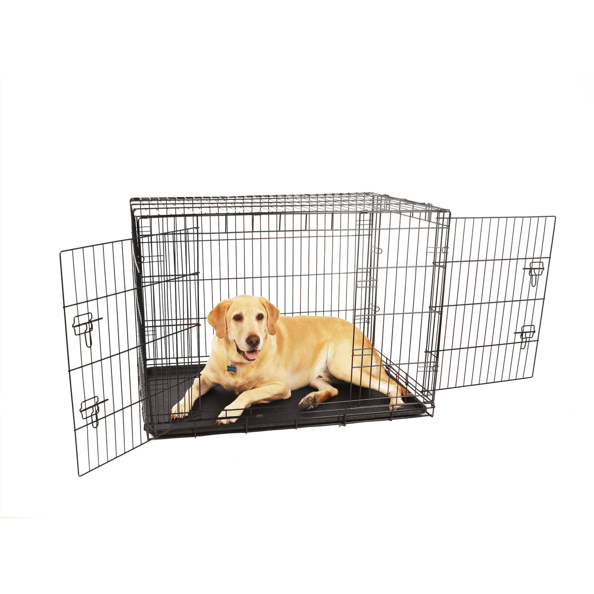 Double Door Metal Dog Crate I314