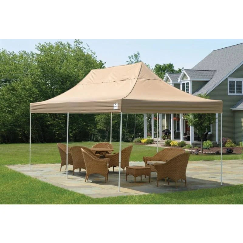 Red 10' x 20' Straight Leg Pop-Up Canopy C388556