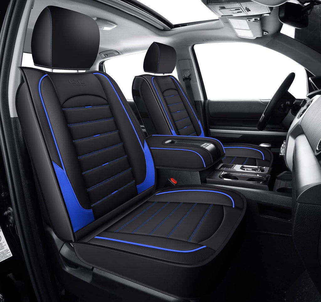 Custom fit Seat Covers with Faux Leather (Gray) T104863