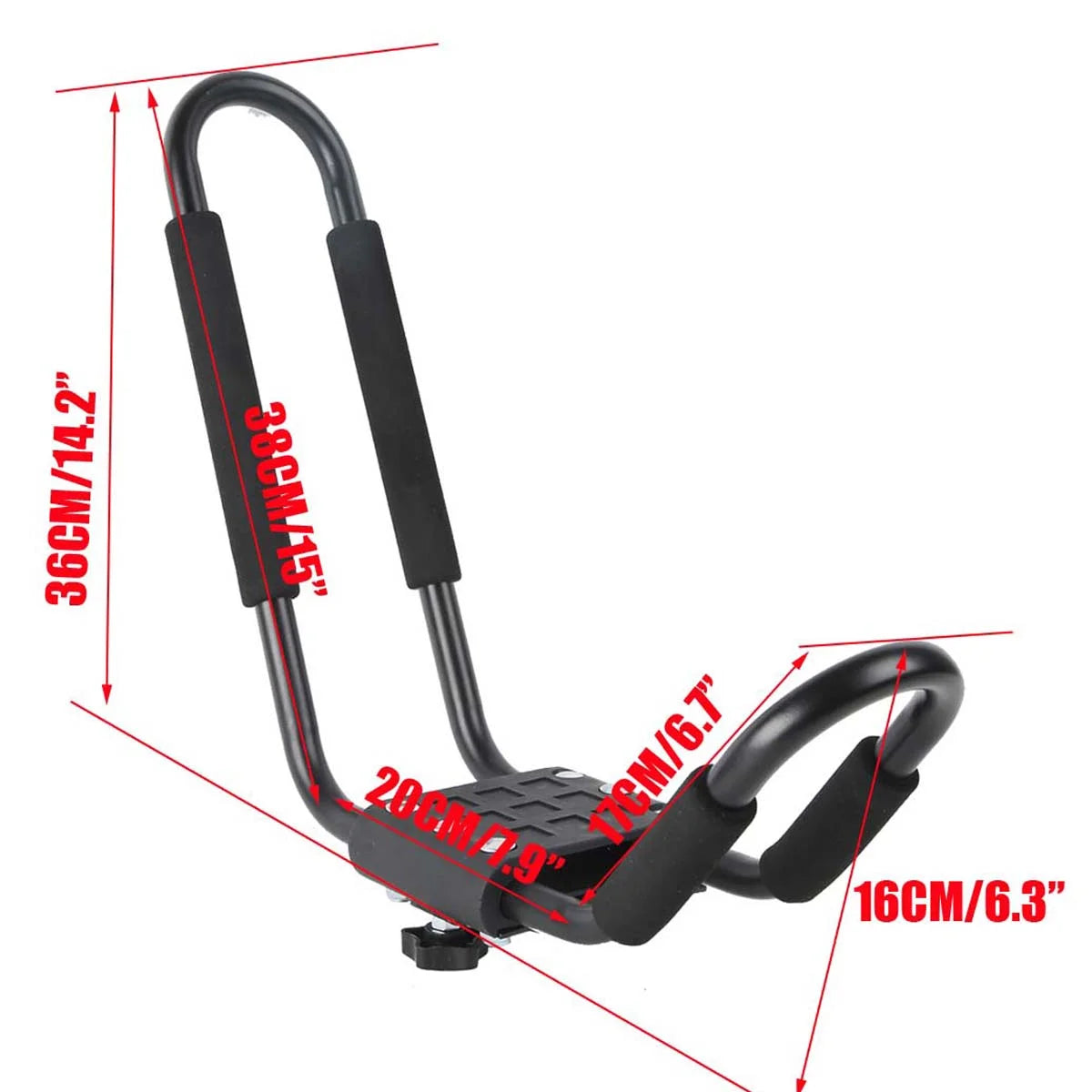 2 Pairs Universal Car Top Roof Rack Kayak Boat J-bar H34882