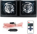 Dual 10 Inch Vented 1000 Watt Car Audio Subwoofer Box with LED Lights & Plexiglass Window F44915