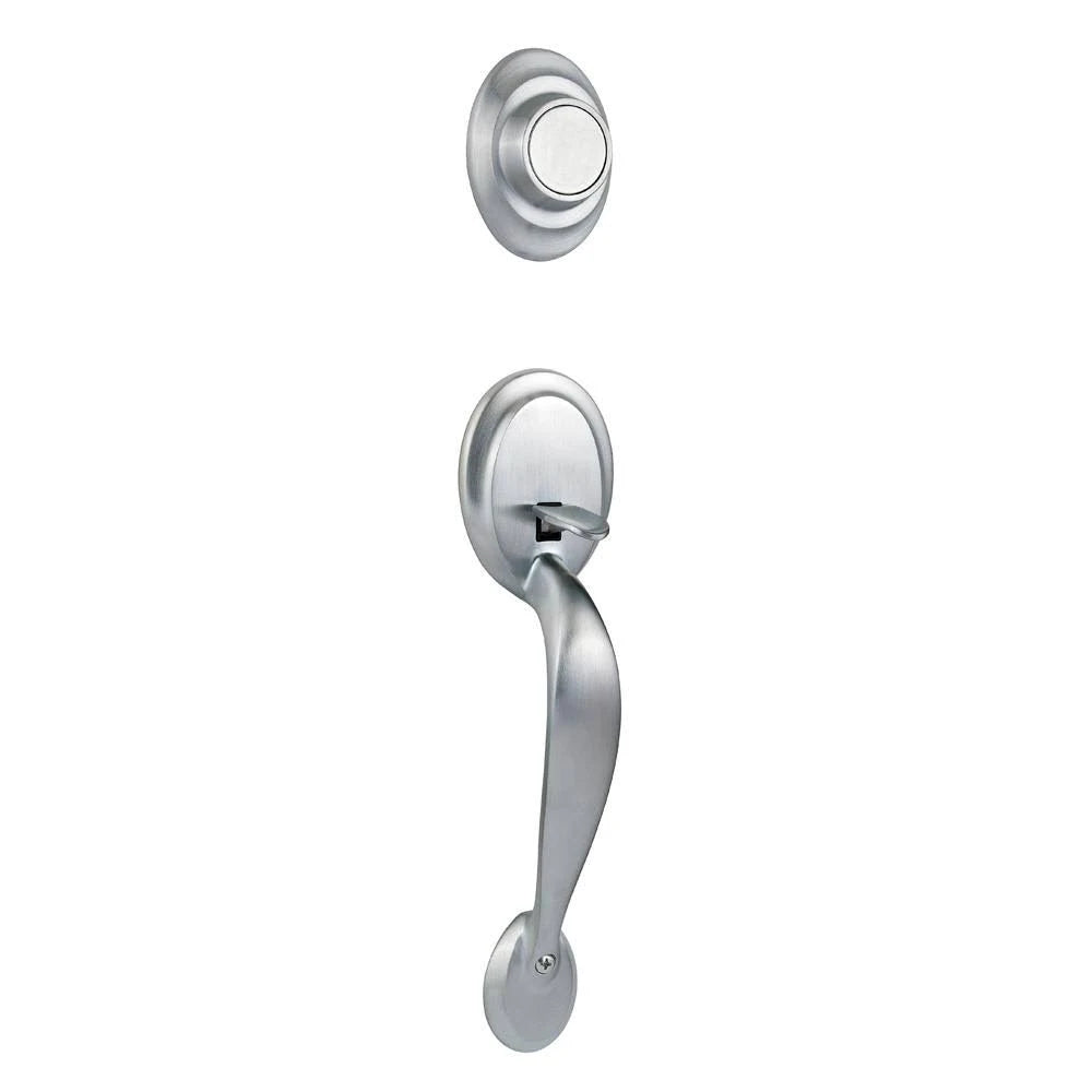 Dummy Exterior Handleset Satin Chrome Finish O9337