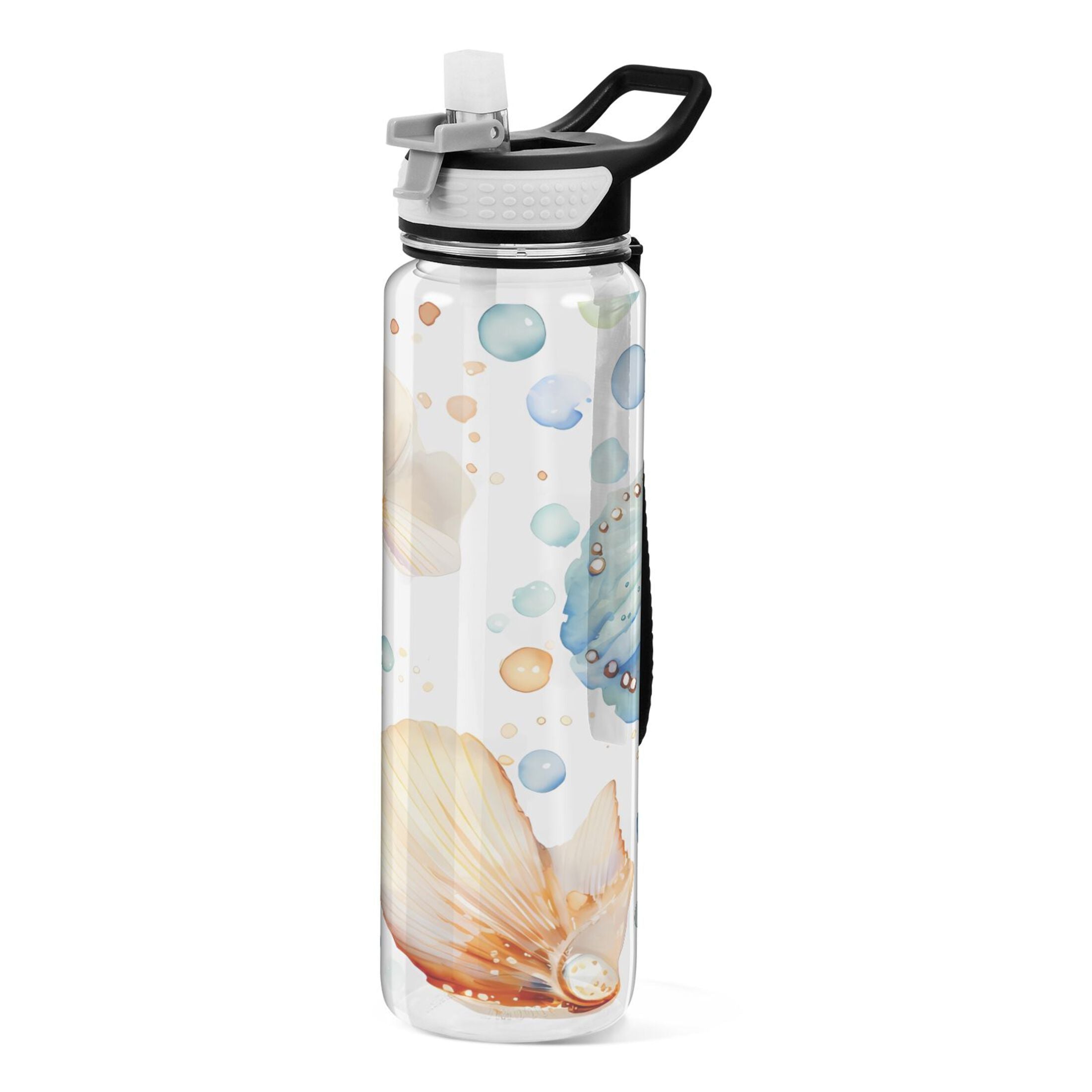 32oz Tritan Leakproof Clear Sports Water Bottle C67316