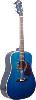 Transparent Blue Dreadnought Acoustic Guitar N36437