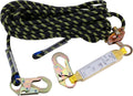 25 ft Rope Assembly with Rope Grab Snap Hooks Shock Absorber CE Standard Fall Protection Rope Kits Pack of 2 M233