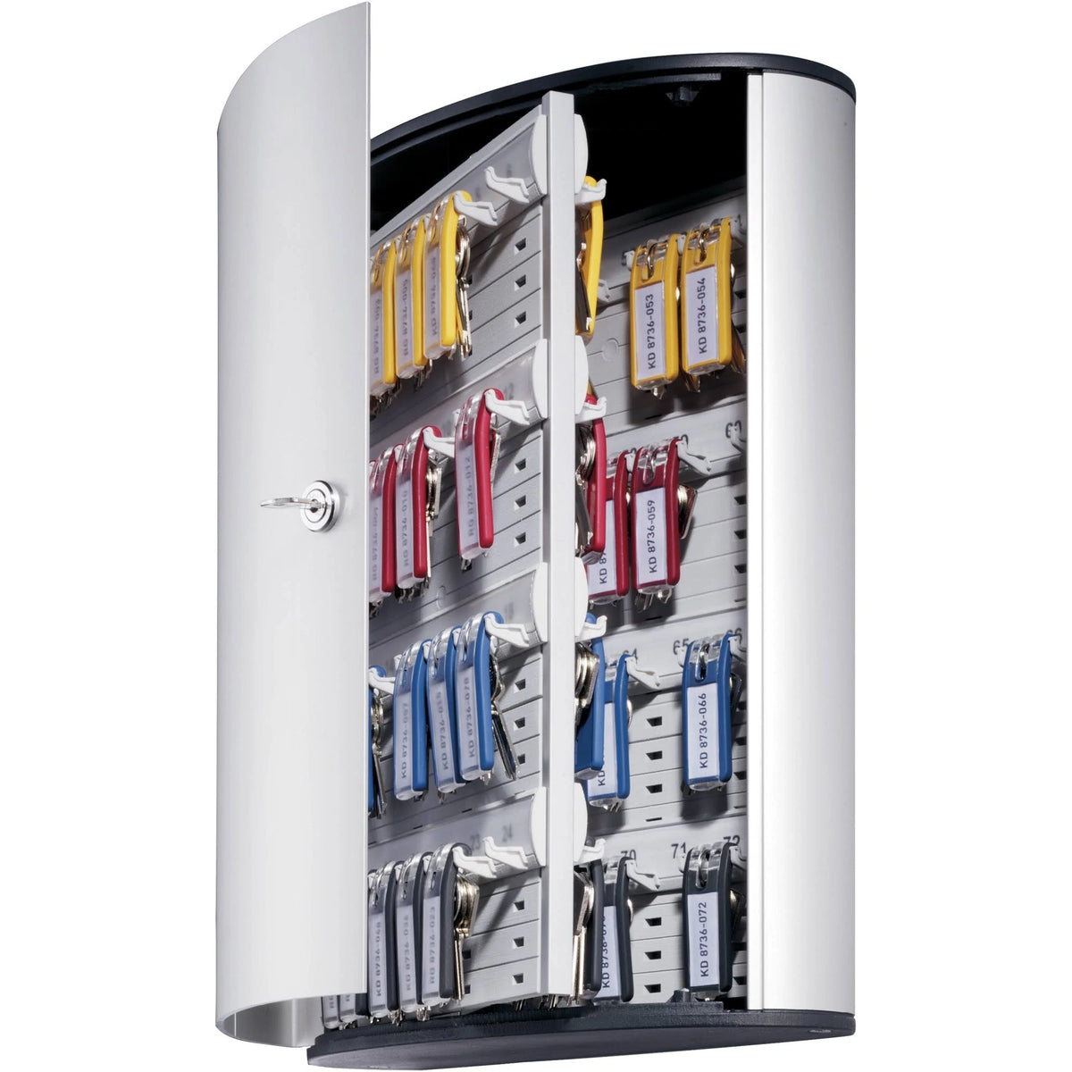72-Key Brushed Aluminum Key Cabinet R382