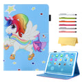 Blue Star Unicorn Slim PU Leather iPad 10.9 Inch Case with Stand Pencil Holder Card Pockets F8840