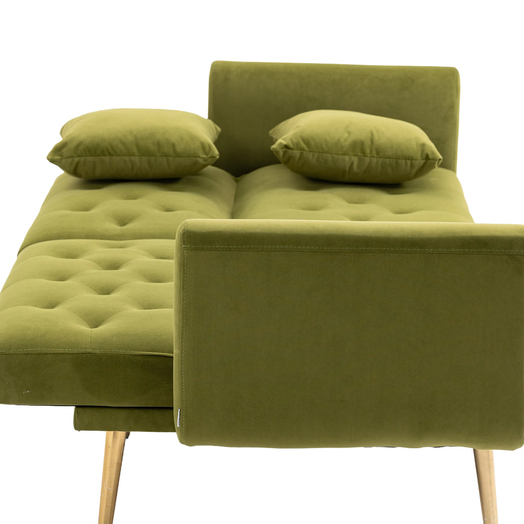 Velvet Sofa with Metal Feet L66555
