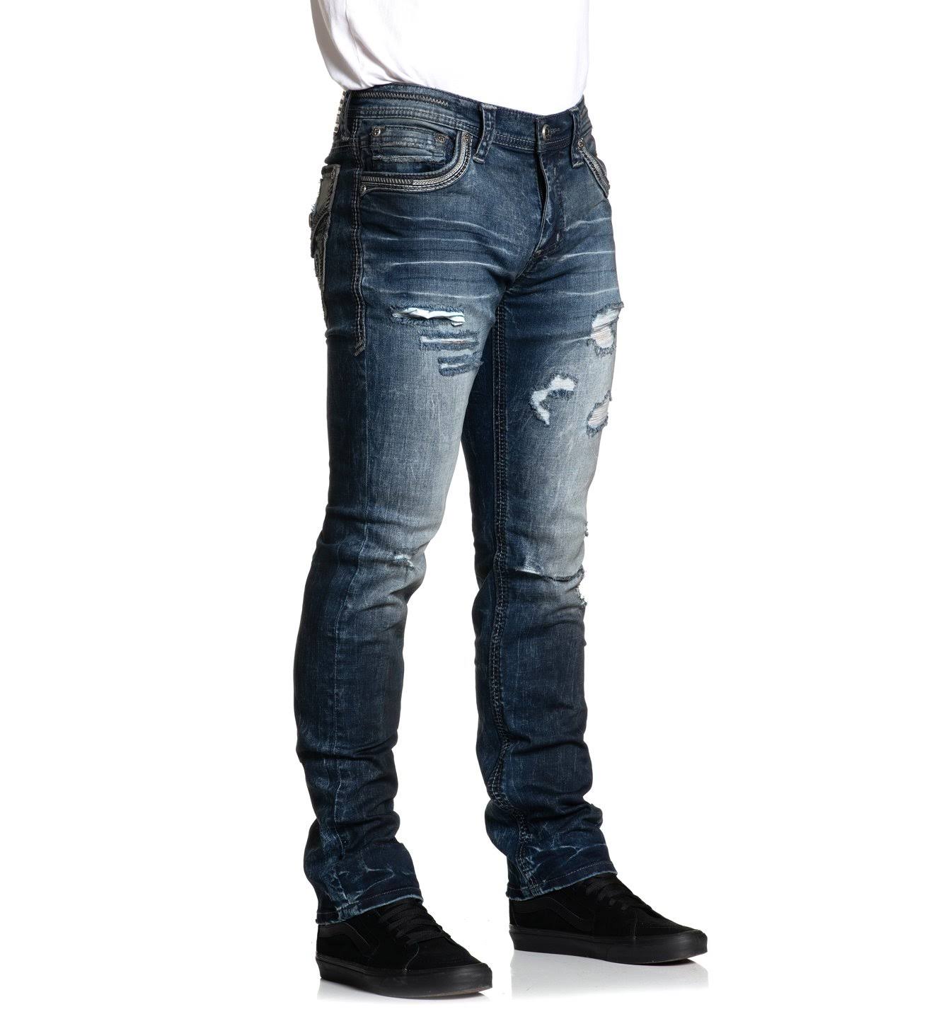 Blue Straight Stretch Jean A785444