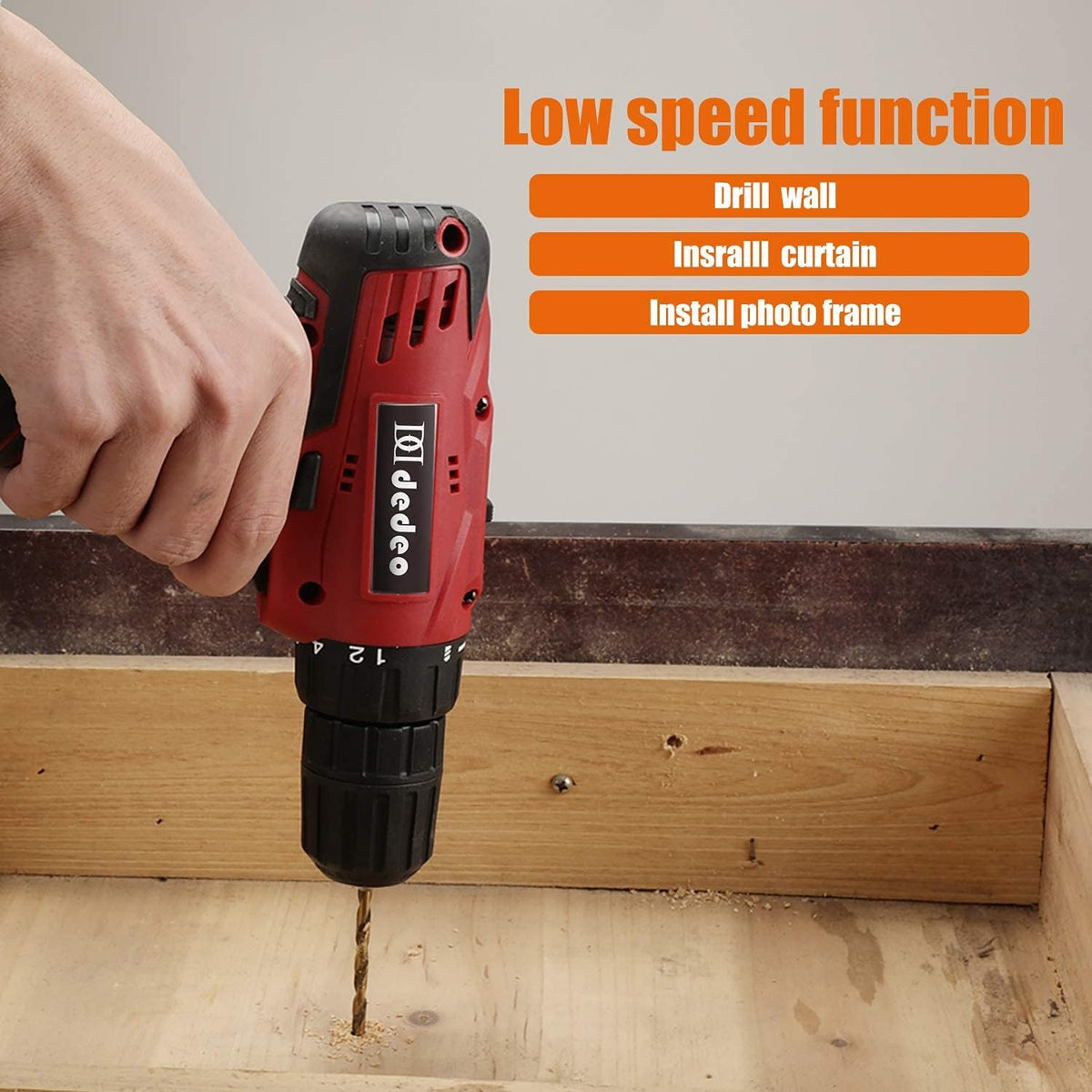 16.8V Cordless Drill Driver Tool Kit, 108-Piece Household Tool Kit Set Pack of 2 O646245