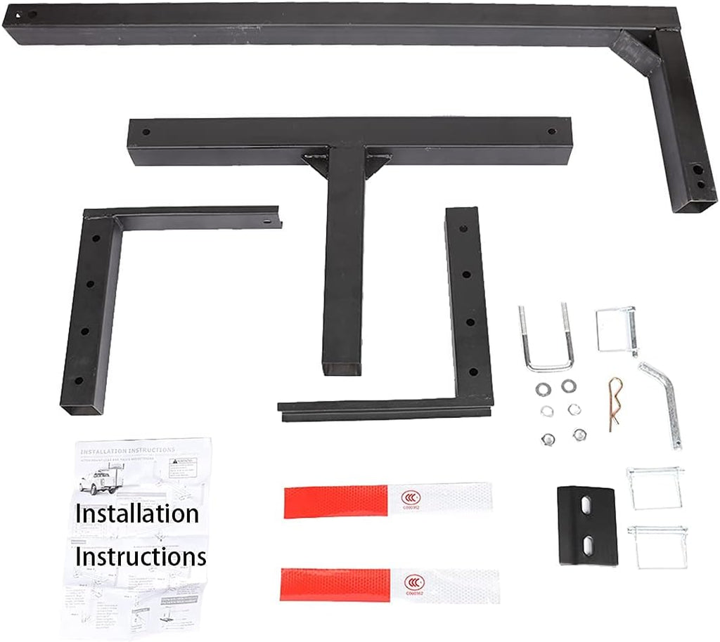 2 IN 1 Foldable Pick Up Truck Bed Hitch Extender Extension Rack Pack of 2 K7999