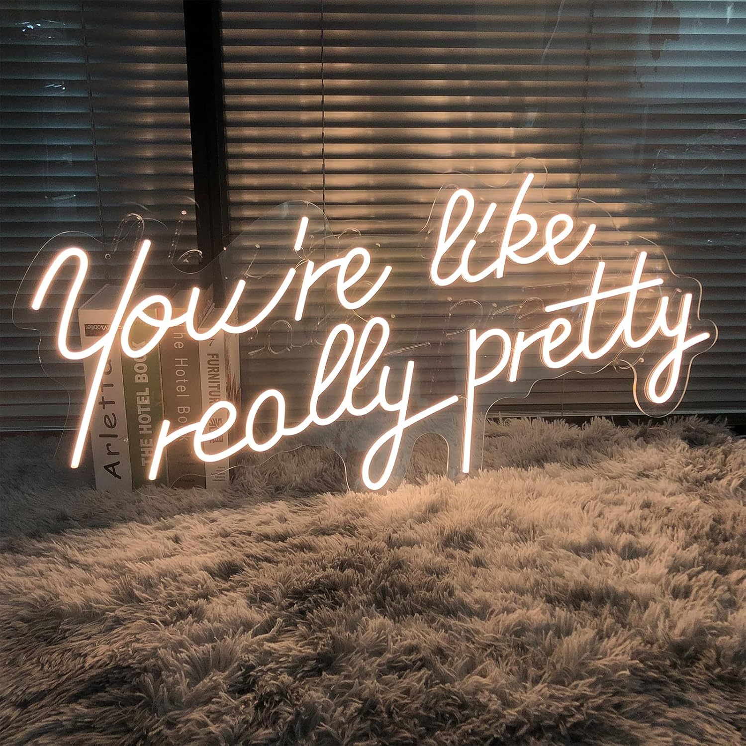 Neon Sign Acrylic Light with Dimmers LED 25.5×11.8 IN Warm White K122