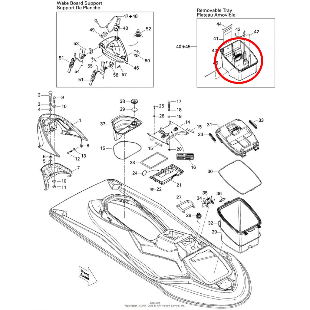 Removable Storage Tray P355