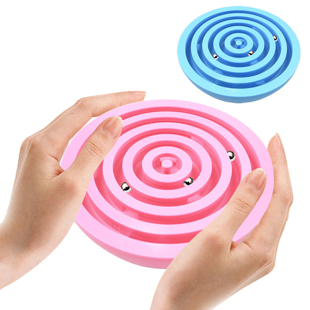 Pink Wooden Bamboo Maze Puzzles Toy 2 PCS V429122