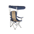 Blue and Brown Camping Chair with Shade Canopy P931014