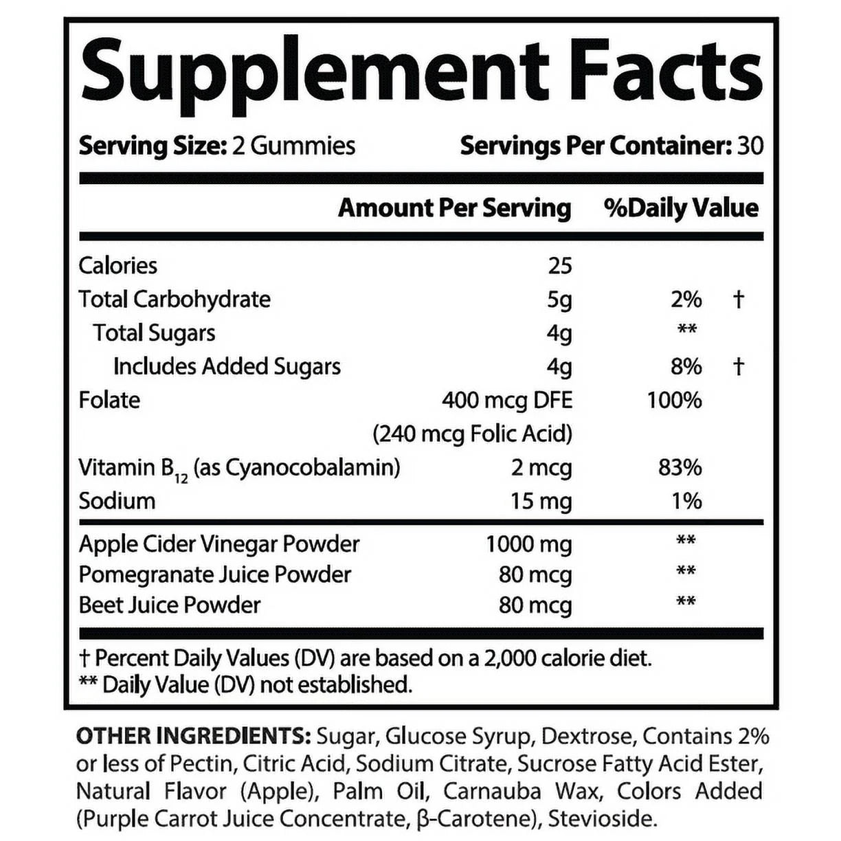 2 Pack Keto ACV Gummies 1000MG Dietary Supplement 120 Gummys Q1669