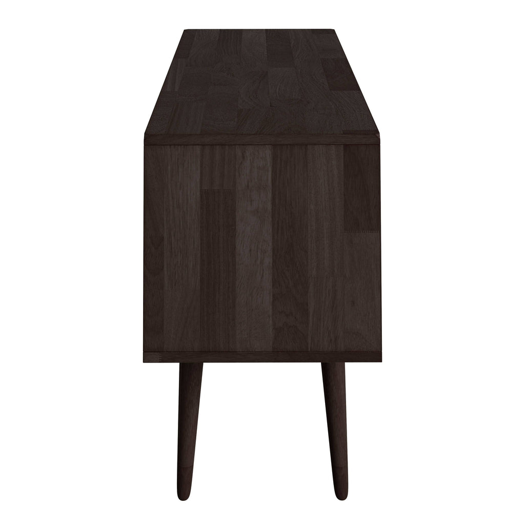 Natural Finish Wood Entertainment Cabinet with Doors A81154