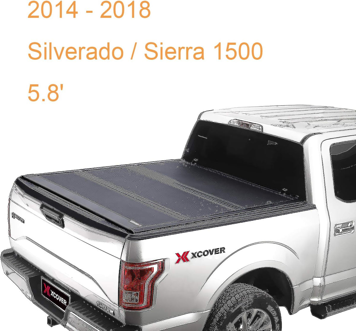 Low Profile Hard Folding Truck Bed Tonneau Cover A681610