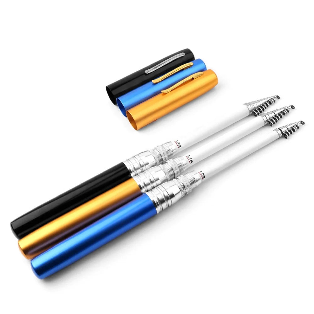 Portable Pen Shape Fishing Rod with Interchangeable Spinning Reel J634177