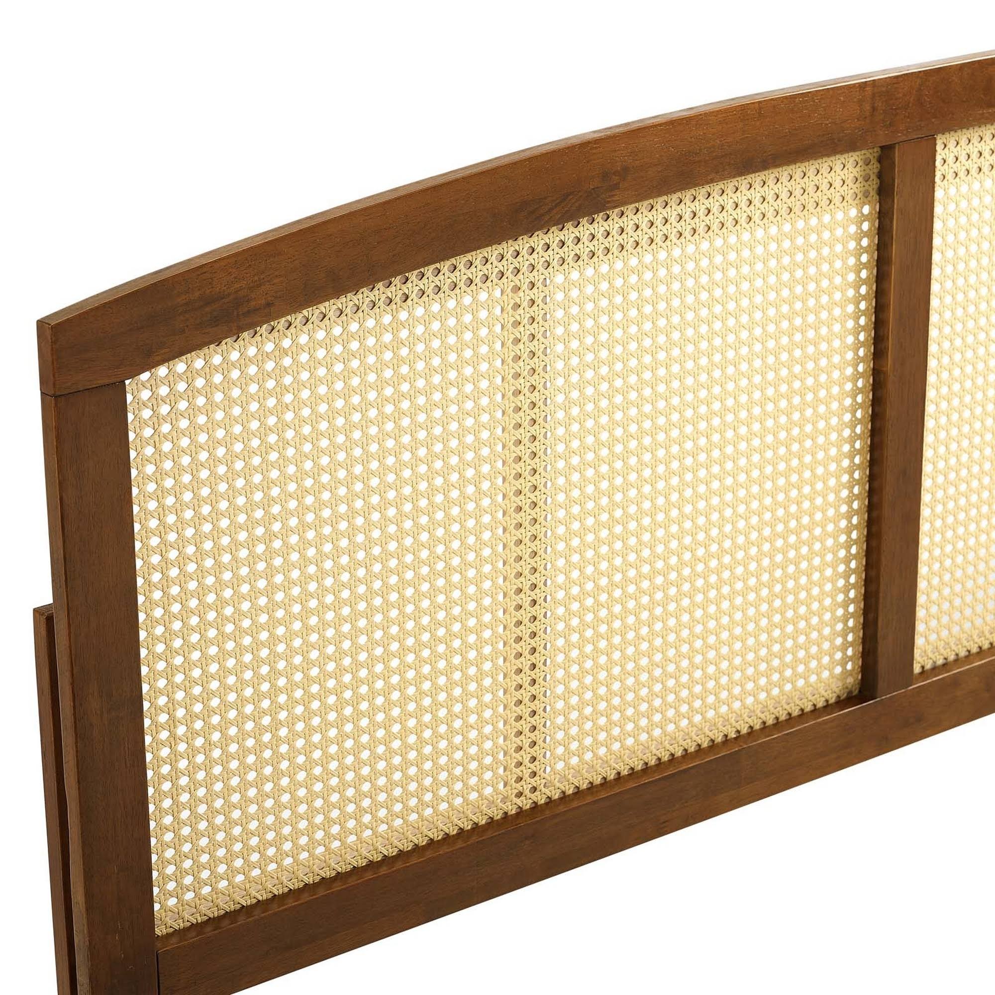 Walnut Cane King Headboard C9991