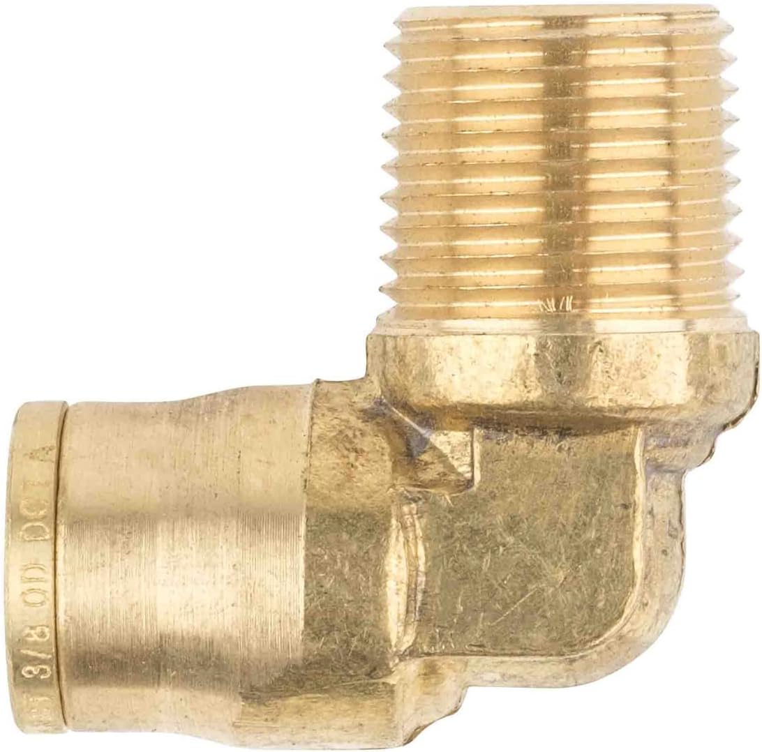 21 Pieces Brass Push to Connect Air Brake Line Fittings Connector Kit with Air Brake Line Cutter L26863
