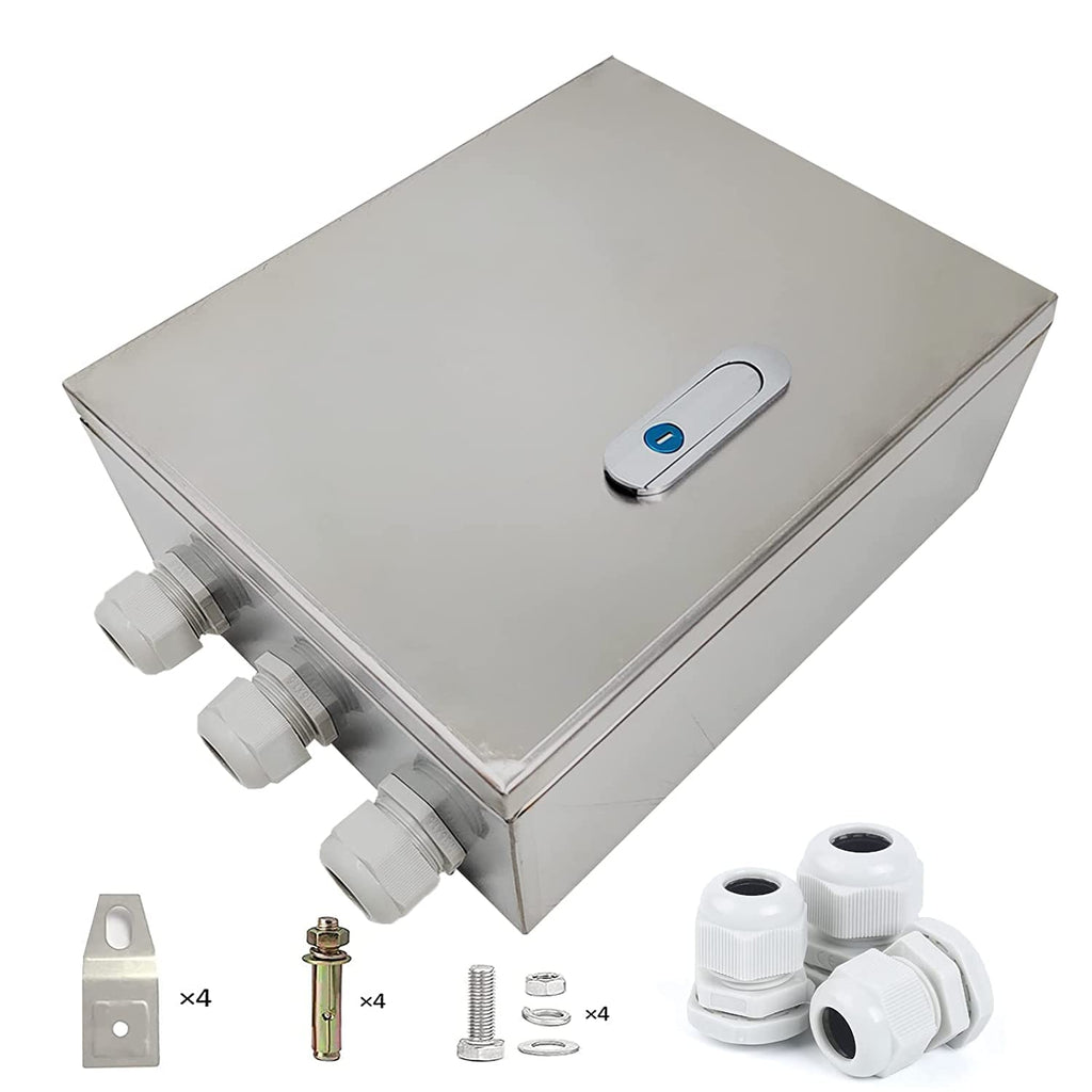 IP64 Waterproof Metal Junction Box with Lock, Pack of 2 Q6493