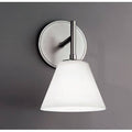 1-Light Armed Sconce Shine Opal Glass Architectural Bronze Z483593