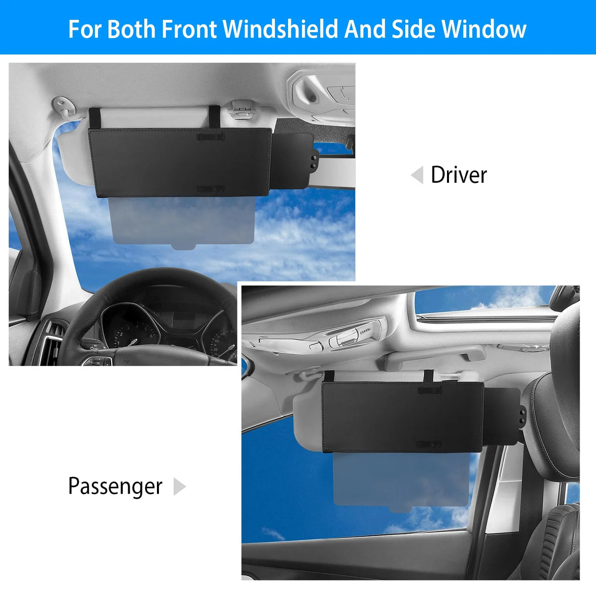 Car Sunshade Sun Visor Extender Windshield Side Window Shade X3013