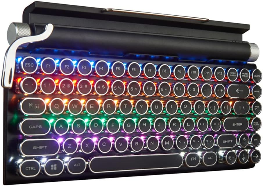 Black Wireless Bluetooth Mechanical Keyboard X2794