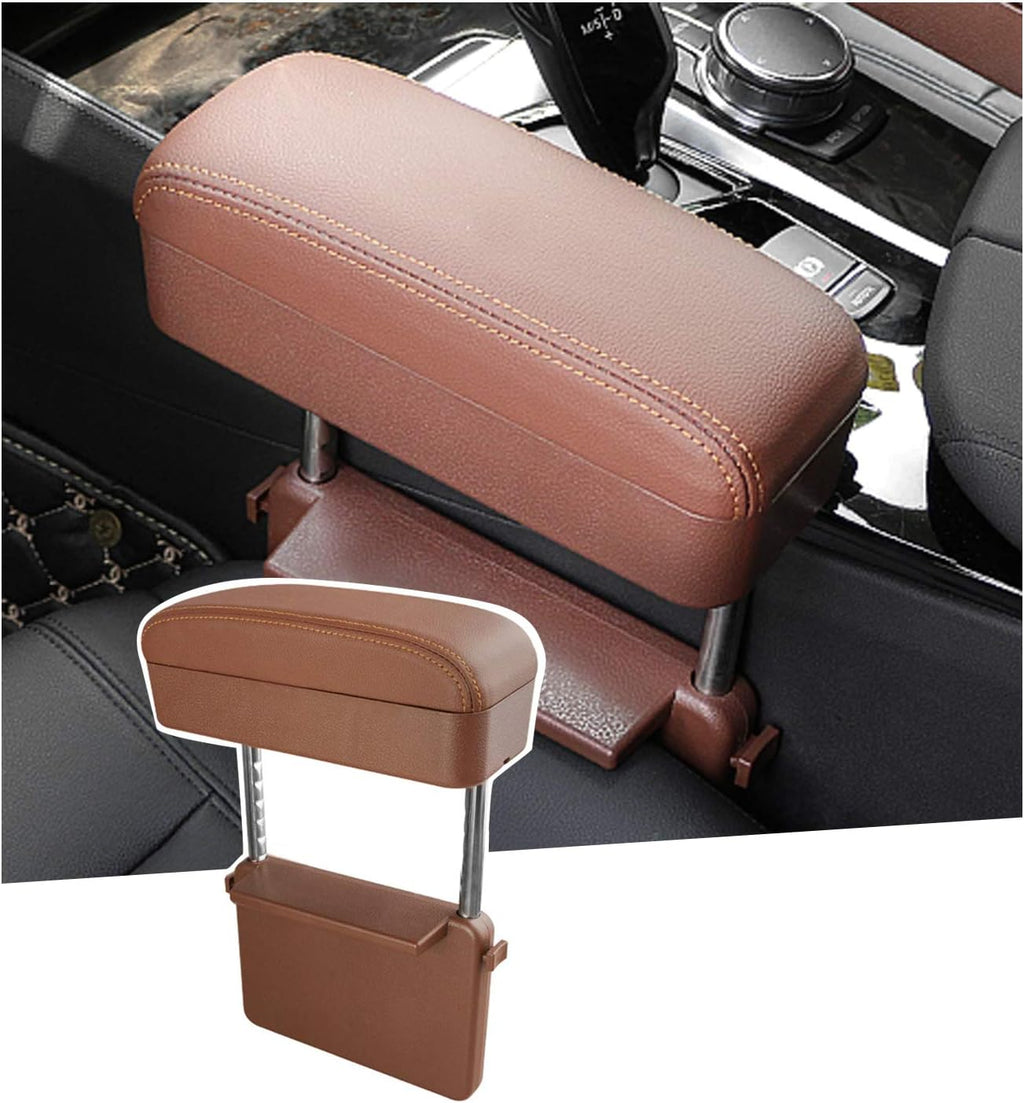 White Adjustable Car Armrest Pad Pack of 2 K793