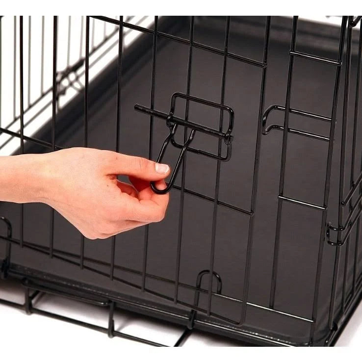 Double Door Metal Dog Crate I314