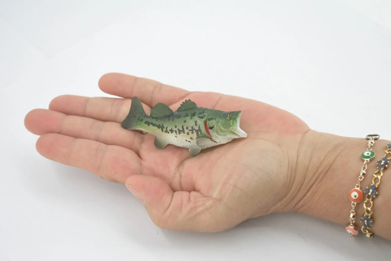 Black Rubber Largemouth Bass Toy Model B328