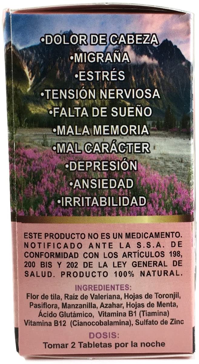 2 Cajas Me Vale Madre 60 Caps. Each Box Headache Migraine & Stress A412
