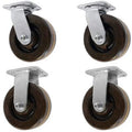 4 X 2 High Temperature Phenolic Wheel, 2 Swivel & 2 Rigid, 2,400 LBS Capacity Per Set of 4 S310