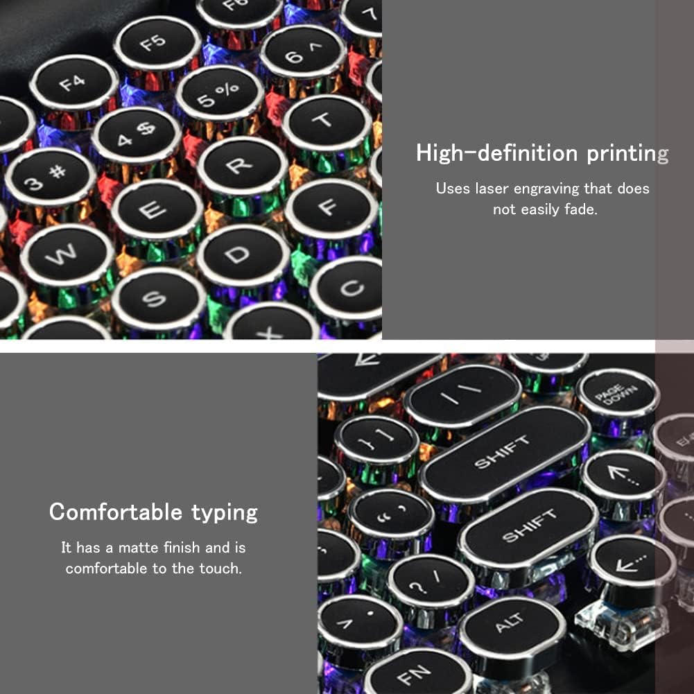 Black Wireless Bluetooth Mechanical Keyboard X2794