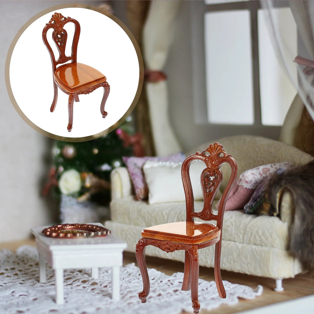 Miniature Metal Wood Chair Model G546842