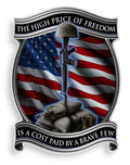 Vinyl Soldiers Cross Stickers (4in12pack) I93215
