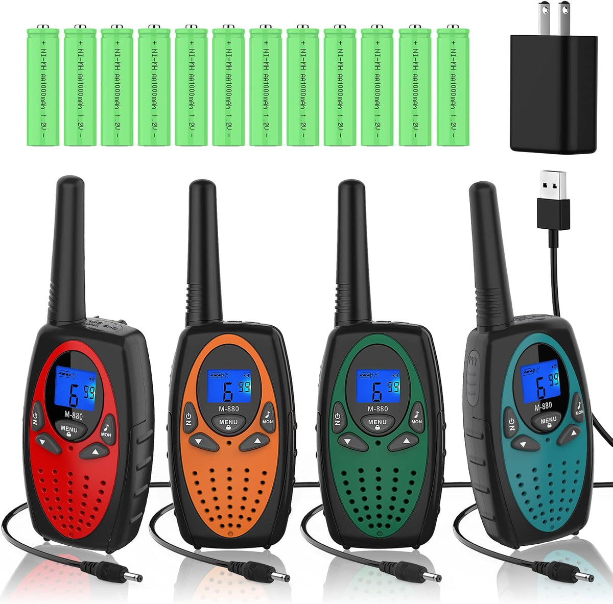 Rechargeable Walkie Talkie Two Way Radio, Pack of 2 O446