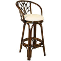 Antique Finish Rattan Counterstool L28341