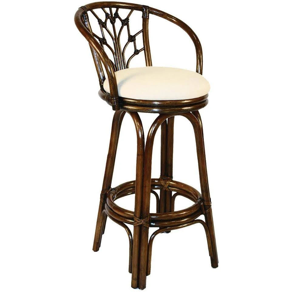 Antique Finish Rattan Counterstool L28341