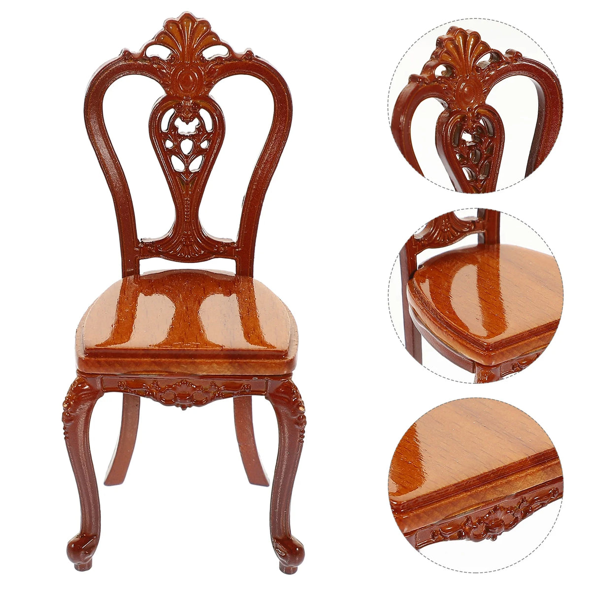 Miniature Metal Wood Chair Model G546842