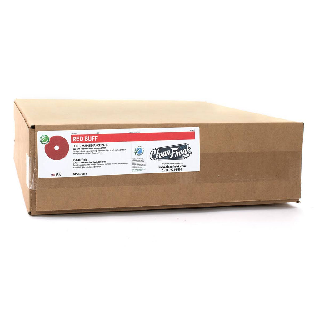 16x22 Red Floor Scrubbing Pads Case of 5 B725