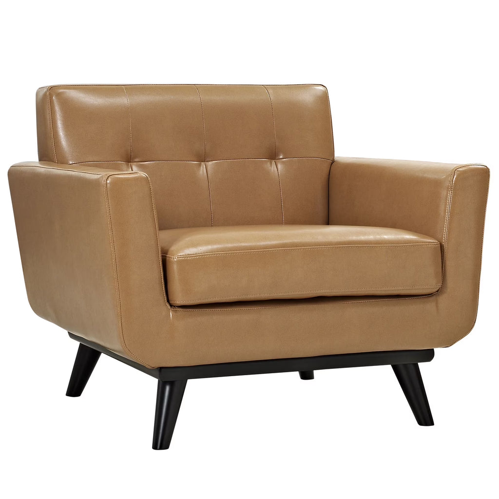 Brown Leather Armchair W900