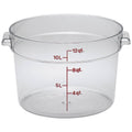 Round Storage Container Clear 12 qt. H990